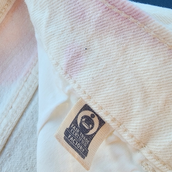 Universal Thread Jeans pants White Pink Blue Bleached - Picture 5 of 11